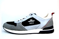 Luxury Leather Sneakers - grey in large sizes